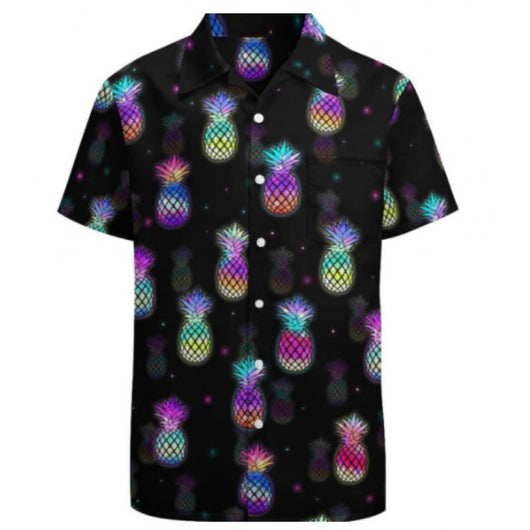 Camisa Casual Talla Grande Hombre Verano con Estampado Digital 3D Manga Corta - Image 13