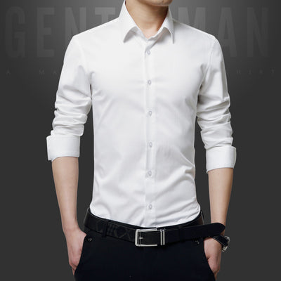 Camisa Ejecutiva de Manga Larga Cuello Italiano Ajuste Slim - Image 4