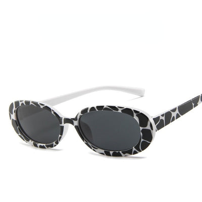 Gafas de Sol Ovaladas Trend Cow Print - Marco Pequeño Estilo Instagram - Image 26