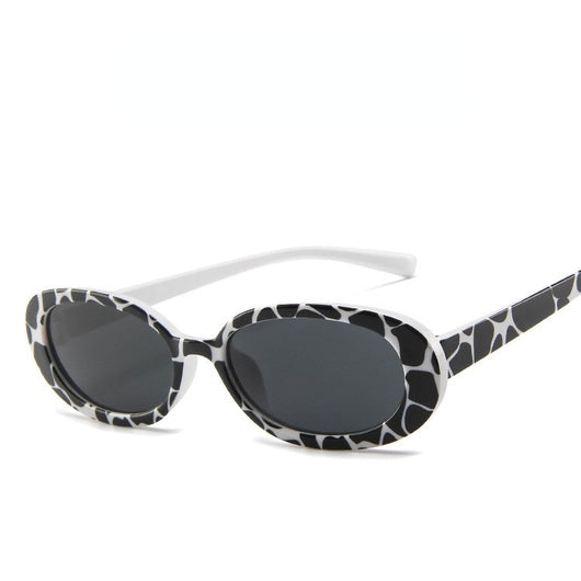 Gafas de Sol Ovaladas Trend Cow Print - Marco Pequeño Estilo Instagram - Image 26