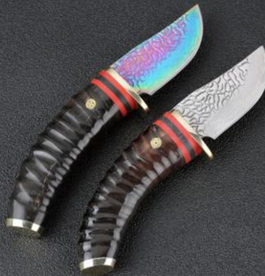 Cuchillo de Supervivencia Damascus VG10 - Hoja Forjada de Alta Dureza para Camping y Caza - Image 3