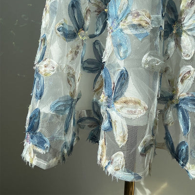 Falda de Tul con Lentejuelas Floral 3D - Diseño de Hada Brillante - Image 5