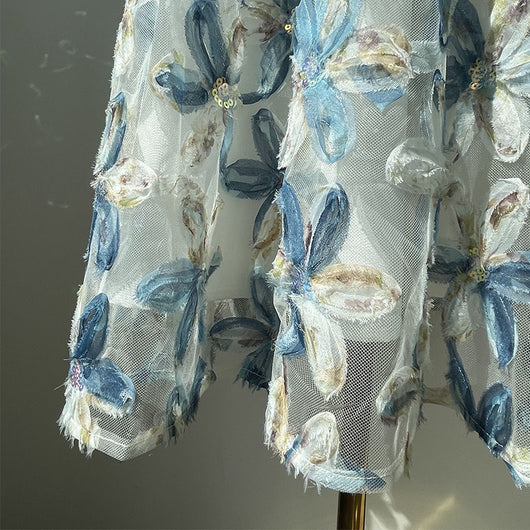 Falda de Tul con Lentejuelas Floral 3D - Diseño de Hada Brillante - Image 5