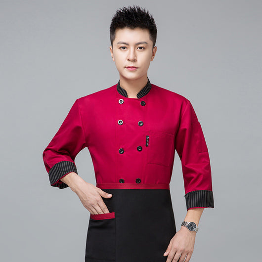 Uniforme Chef Manga Larga Otoño Invierno Profesional - Image 5