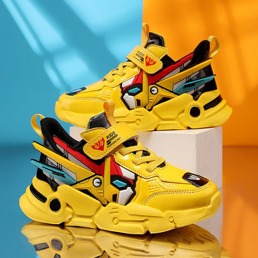 Zapatillas Deportivas Infantiles de Cuero con Velcro - Comodidad y Estilo para Niños - Image 2
