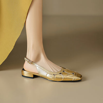 Sandalias Elegantes de Verano con Punta Cuadrada y Tacón Bajo - Image 3