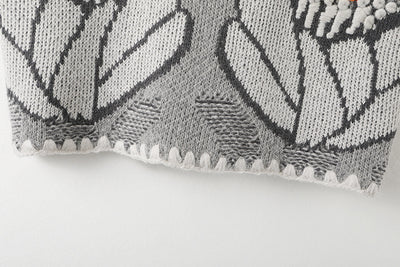 Blusa de Punto Escote V Rayas Arcoíris Jacquard - Image 10