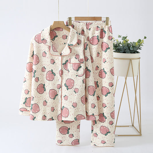 Pijama Invierno Mujer Algodón Grueso Holgado y Cómodo