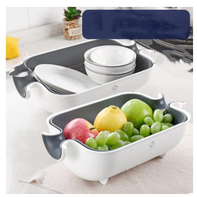 Colador Doble para Cocina - Escurridor de Platos Multifunción - Image 5