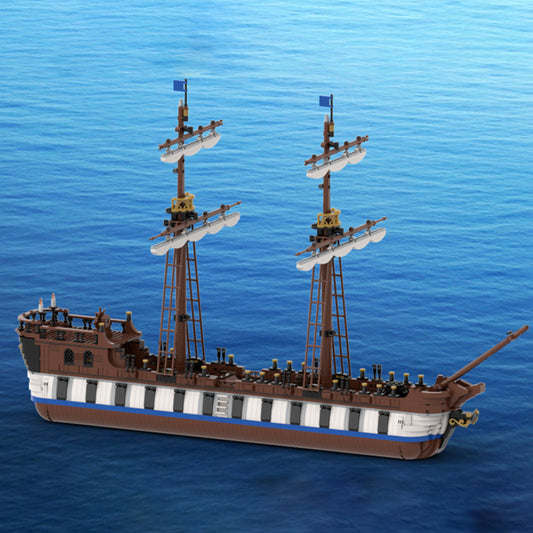 Barco Mercante Pirata Modelo Armado - Decoración Coleccionable