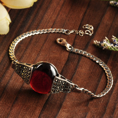 Pulsera de Plata Esterlina 925 Pequeña Negra - Image 11
