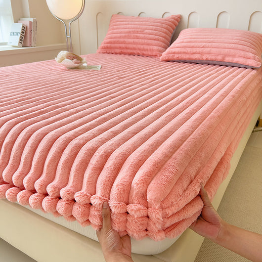 Sábana Ajustable Térmica de Imitación Angora para Cama Matrimonial y Dormitorio - Image 5