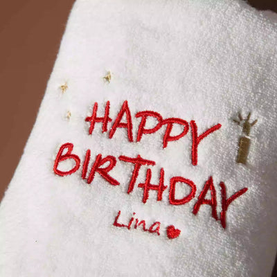 Toalla de Algodón Personalizada con Bordado - Regalo Customizado para Cumpleaños - Image 5