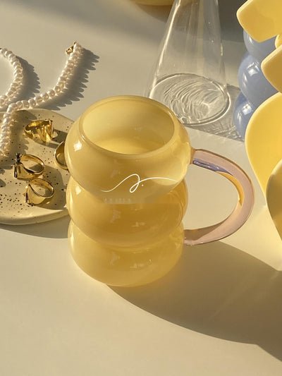 Vaso de Diseño Coreano Transparente - Taza de Vidrio para Leche y Bebidas - Image 6