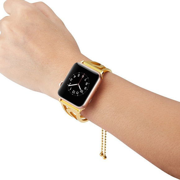 Correa de Reloj Hueca en Acero Inoxidable Compatible