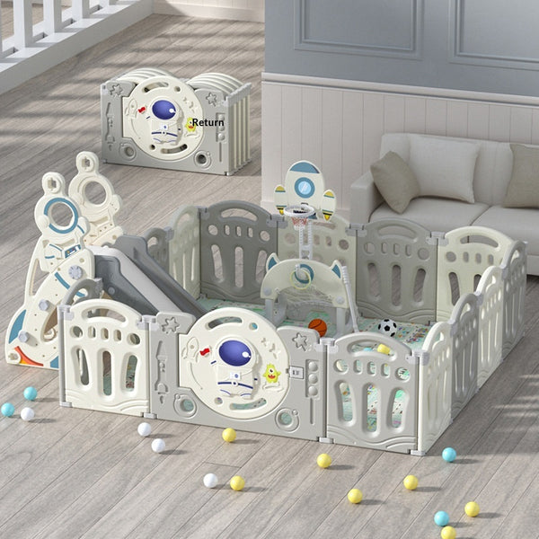 Tapete de Gateo y Corral de Juego para Niños