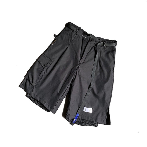 Pantalones Cortos Holgados de Playa con Diseño Tipo Overol Falso Dos Piezas - Image 14