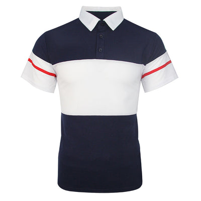Polo Shirt Bicolor con Costuras Contrastantes para Hombre - Image 11