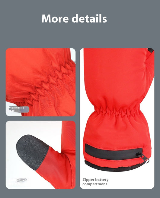 Guantes Térmicos Eléctricos con Cremallera, a Prueba de Viento - Image 20
