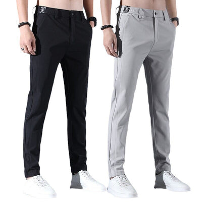 Pantalones Casuales Elásticos para Hombre con Forro Polar y Tela Ice Silk - Image 5