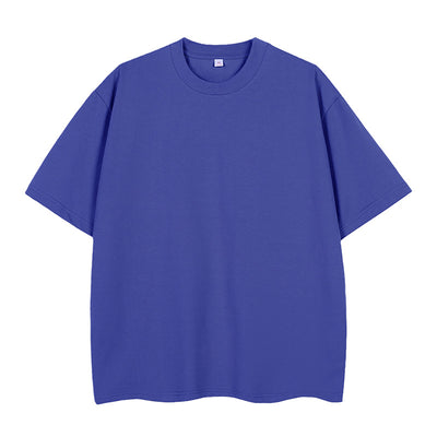 Moss green short-sleeve cotton t-shirt with a crew neck and a relaxed, oversized fit. - Image 11