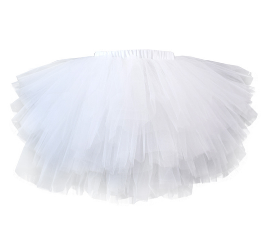 Tutú Princesa Halloween Niña 6 Capas Tul Esponjoso Danza Falda Multicolor