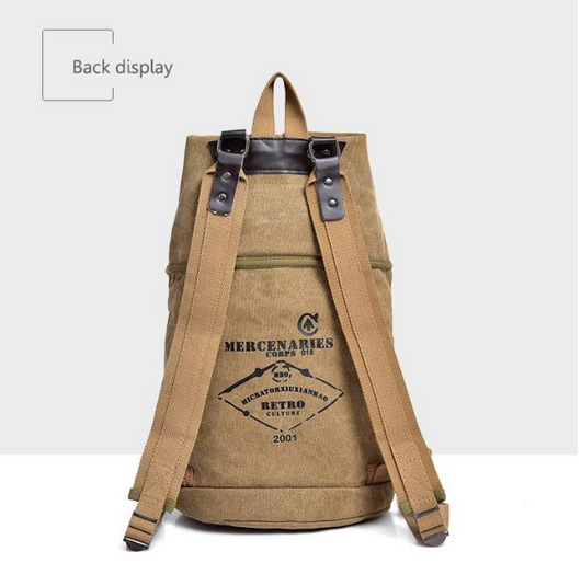 Mochila de Lona Estampada con Gran Capacidad - Image 8
