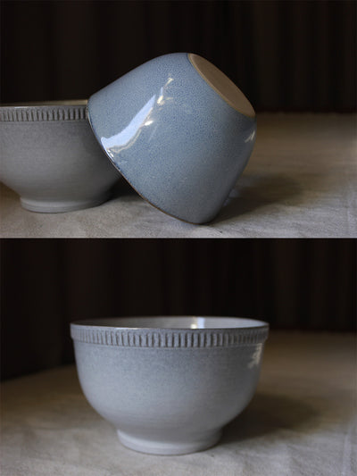 Tazón de Fideos Instantáneos Estilo Retro con Relieve de Cerámica Esmaltada - Image 30