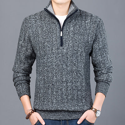Suéter Cuello Alto Manga Larga Acolchado para Hombre - Image 9