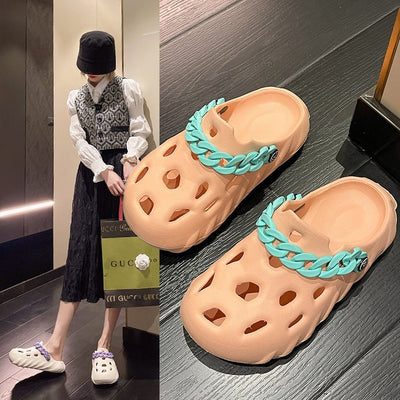 Sandalias Plataforma Cómodas de Suela Blanda Impermeables para Playa - Image 11
