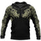 Sudadera Vikinga Harajuku con Estampado D para Hombre