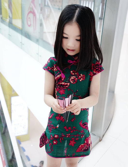 Elegante Vestido Cheongsam (Qipao) para Niña - Algodón y Lino de Verano - Image 4