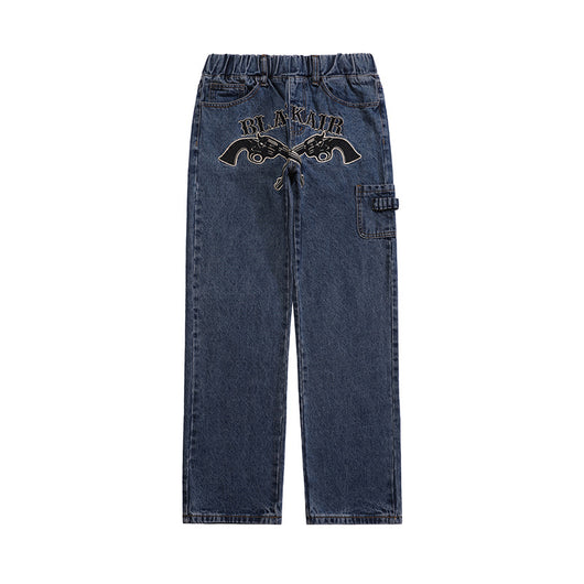 Pantalones Vaqueros Bordados Estilo Oeste para Hombre - Image 3