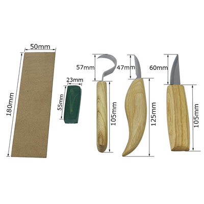 Cuchillo Profesional de Acero Inoxidable para Tallado en Madera - Image 3