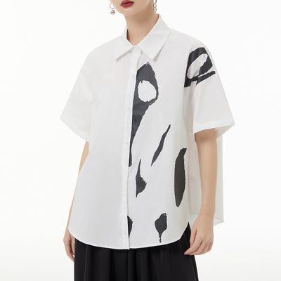 Blusa Estampada de Manga Corta Casual para Mujer - Image 7