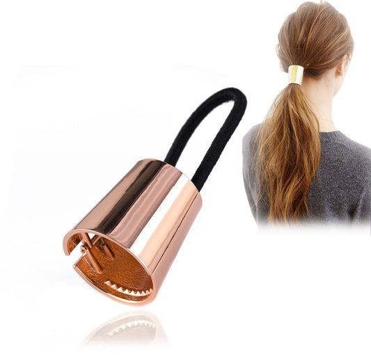 Elástico para Cabello con Hebilla de Metal - Coleta Resistente y Elegante