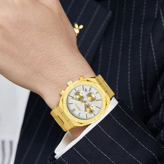 Reloj de Acero Inoxidable Resistente al Agua para Hombre