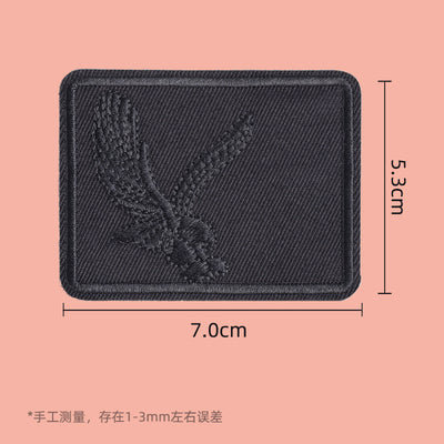 Parches Adhesivos para Ropa - Reparación sin Costura con Patrón de Bordado Negro - Image 9