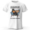 Playera Negra con Estampado de Gato - Tejido Elástico y Cómodo