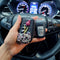 Chaveiro Floral para Controle Remoto BMW e Lada - Acessório Elegante