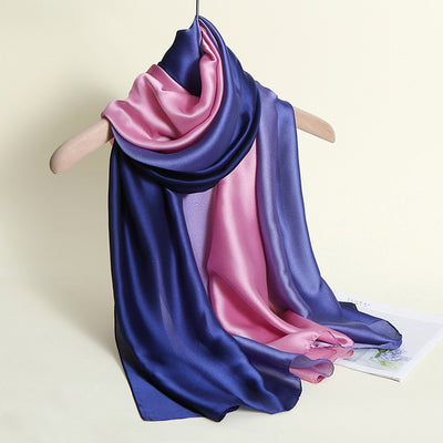 Pañuelo de Seda con Degradado de Colores para Mujer - Image 37
