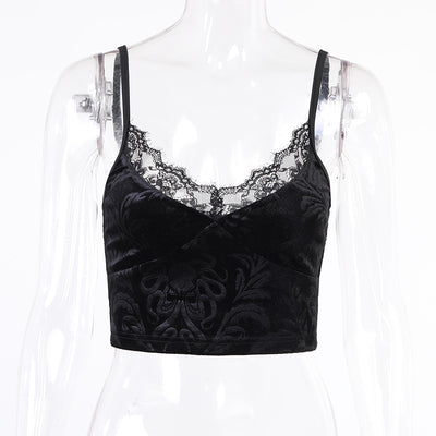 Camiseta Gótica de Encaje para Mujer - Tank Top Elegante - Image 5