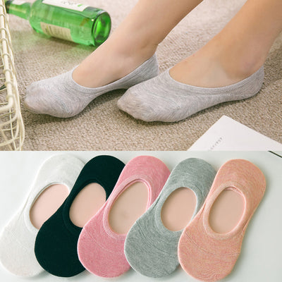 Calcetines Antideslizantes para Mujer - Diseño Liso y Cómodo