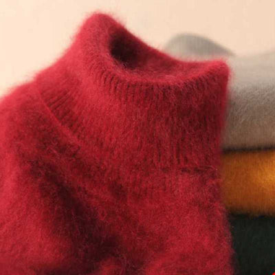 Suéter Cuello Alto de Visón para Mujer - Pullover Otoño Invierno - Image 2