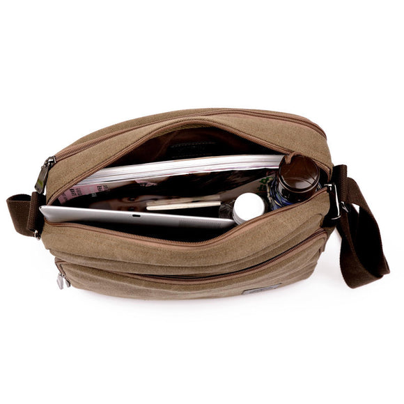Bolsa de Lona Vintage para Hombre - Maletín Ejecutivo Retro