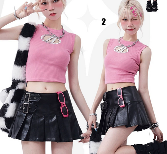 Camiseta Escotada Rosa para Mujer - Estilo Verano - Image 2
