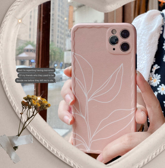 Funda para Celular con Diseño Minimalista de Hoja - Image 3