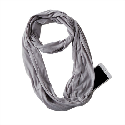 Pañuelo Funcional para Mujer con Bolsillo Cremallera y Jersey Liso - Image 33