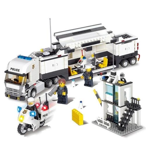Puzzle de Policía 511 Piezas - Juguete de Construcción de Microbloque