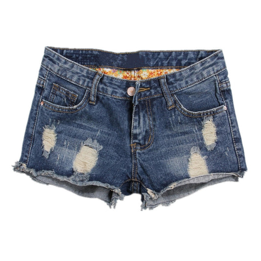 Shorts de Mezclilla Rotos para Mujer